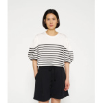 balloon sleeve tee stripes