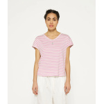 Tee Stripes ecru/violett