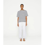 jersey tee stripes  ecru/black