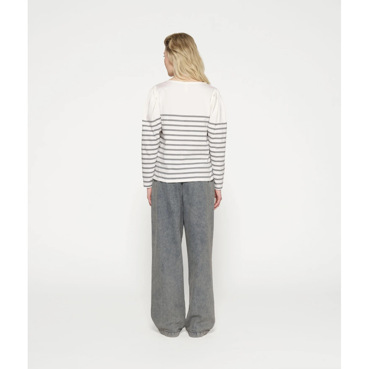 puffa puff long sleeve tee stripes ecru/graphite – Bild 3