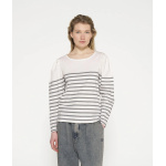 puff long sleeve tee stripes ecru/graphite