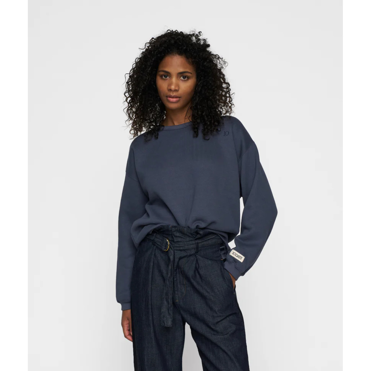 raw 1 Raw Edge Statement Sweater yale blue – Bild 3