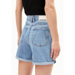 SHEAARI Jeans Shorts aus Hanf-Mix