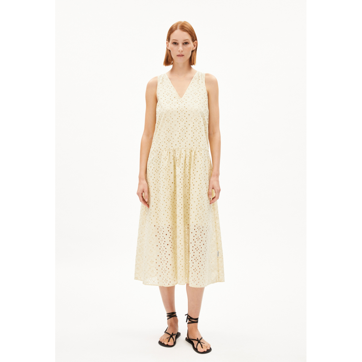 LIVALAA BROIDERY Webkleid aus Baumwoll Mix – Bild 1