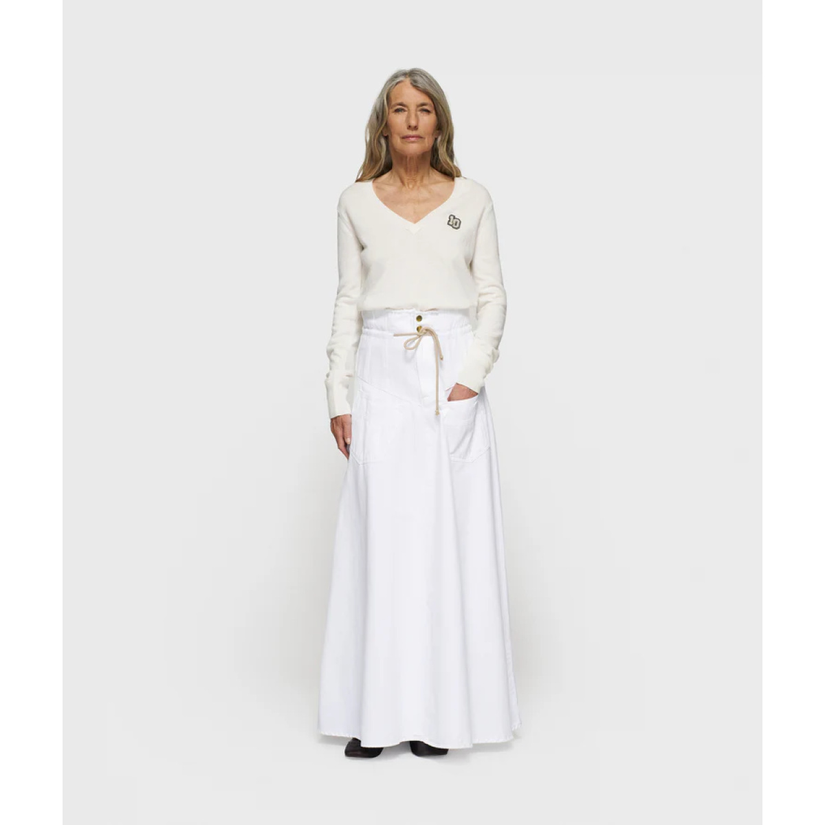 high waist skirt twill – Bild 3