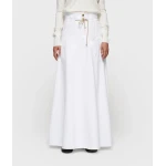 high waist skirt twill