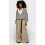 wide pants twill