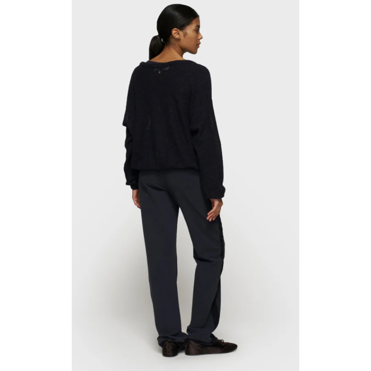 loose thin knit sweater – Bild 4