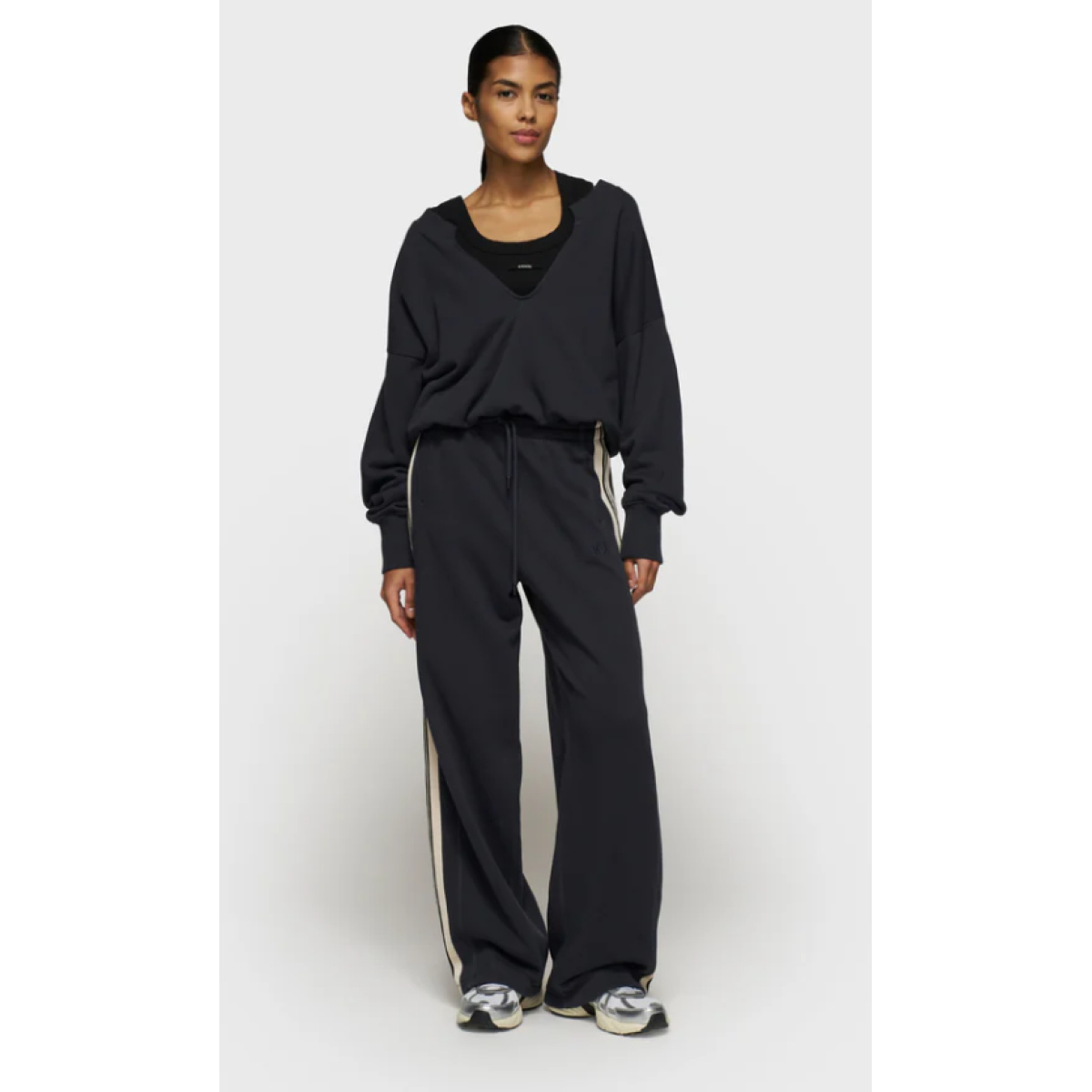 v-neck double sweater – Bild 3