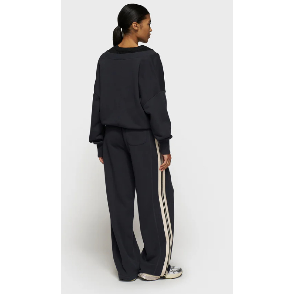 v-neck double sweater – Bild 4