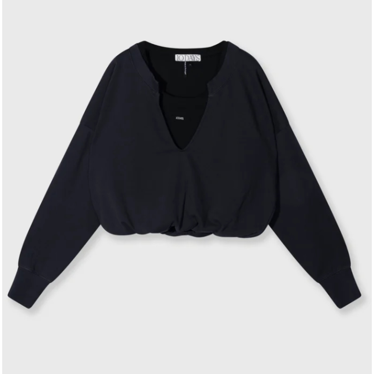 v-neck double sweater – Bild 5