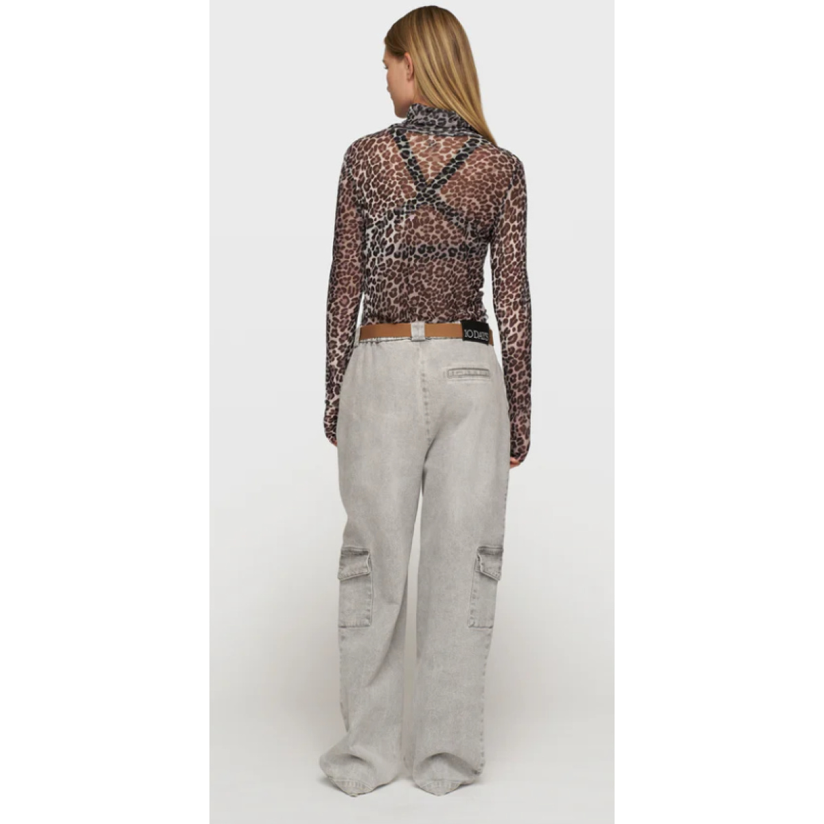 mesh long sleeve leopard – Bild 4