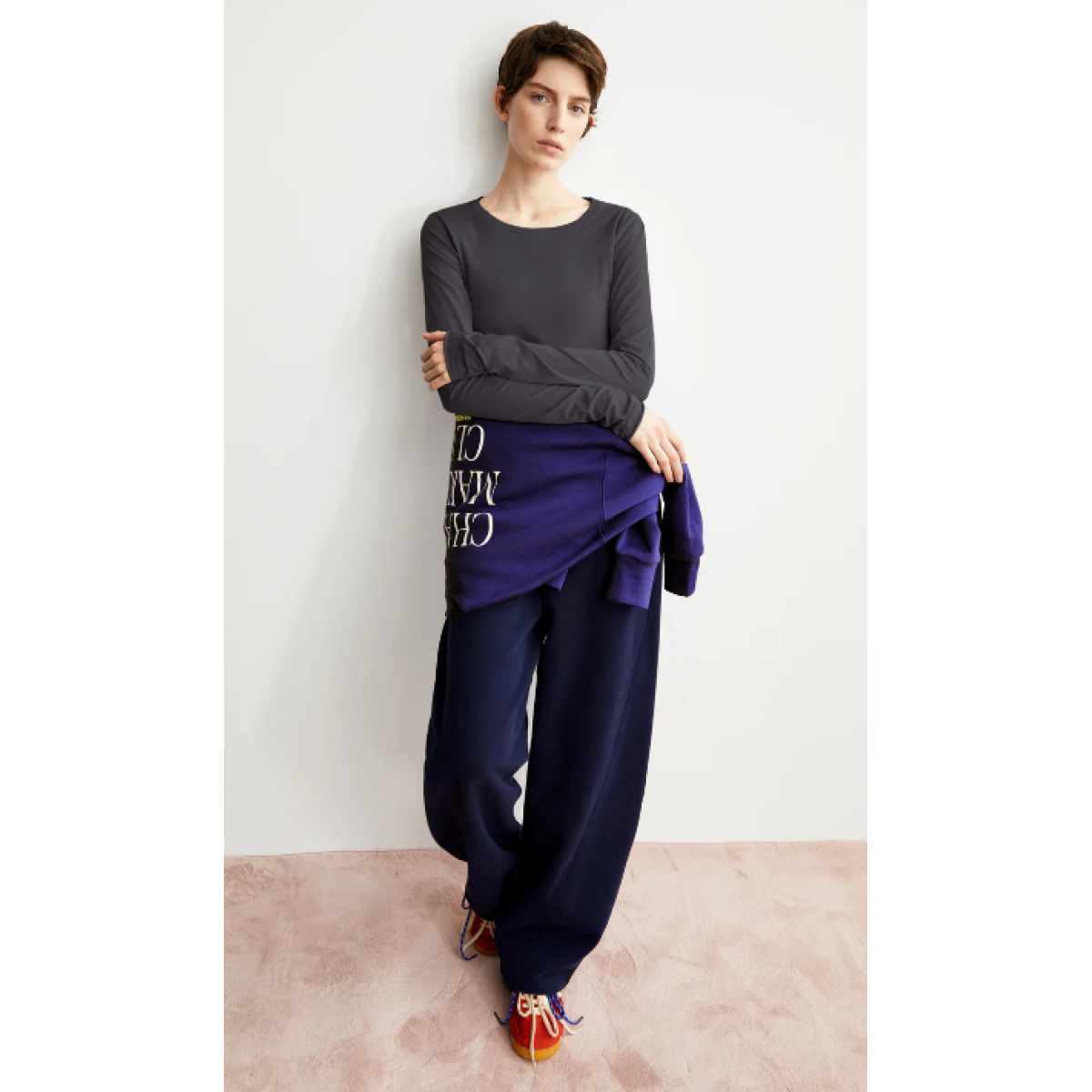 EINIAARA SOFT  Longsleeve dark steel – Bild 4