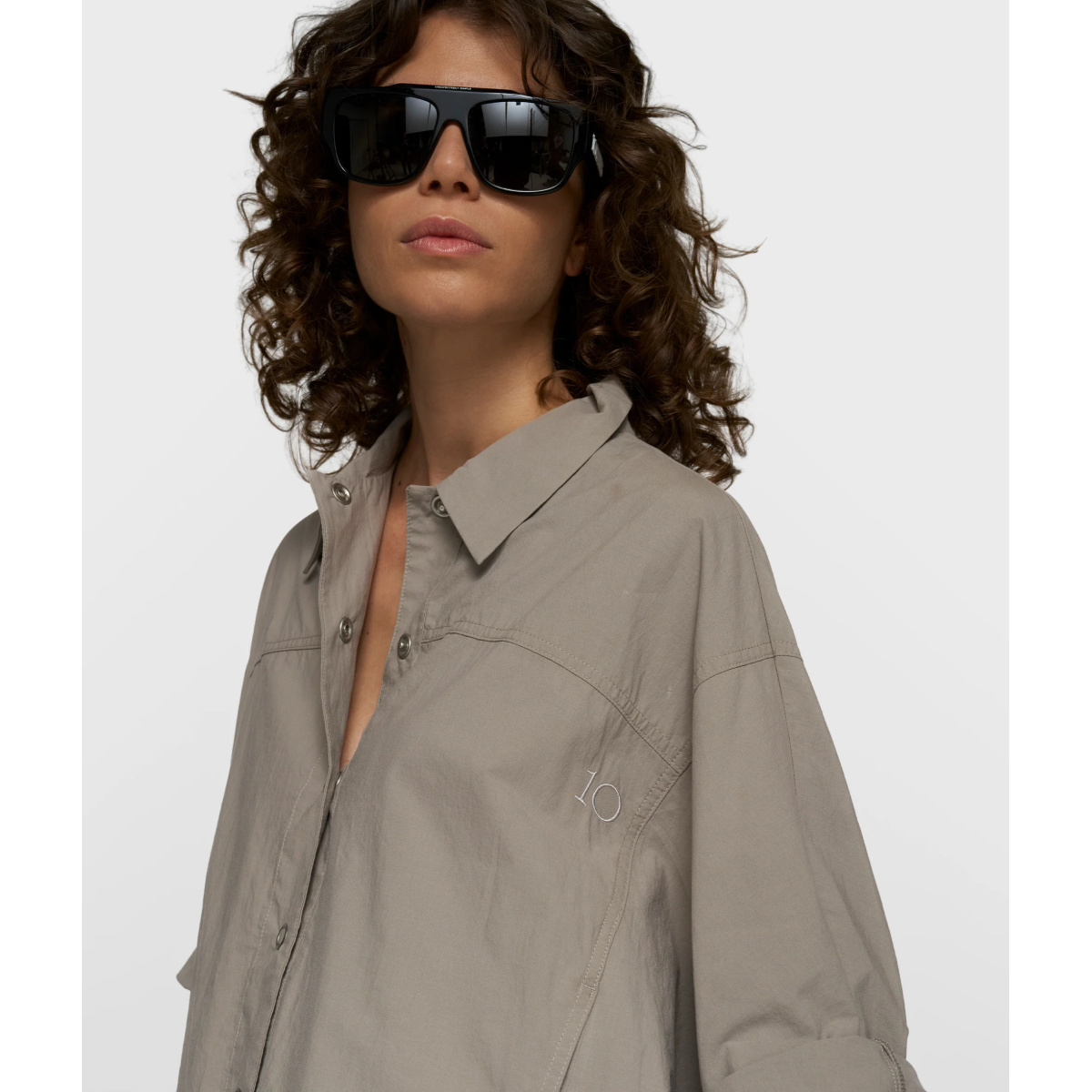 wide crinkle jacket – Bild 2