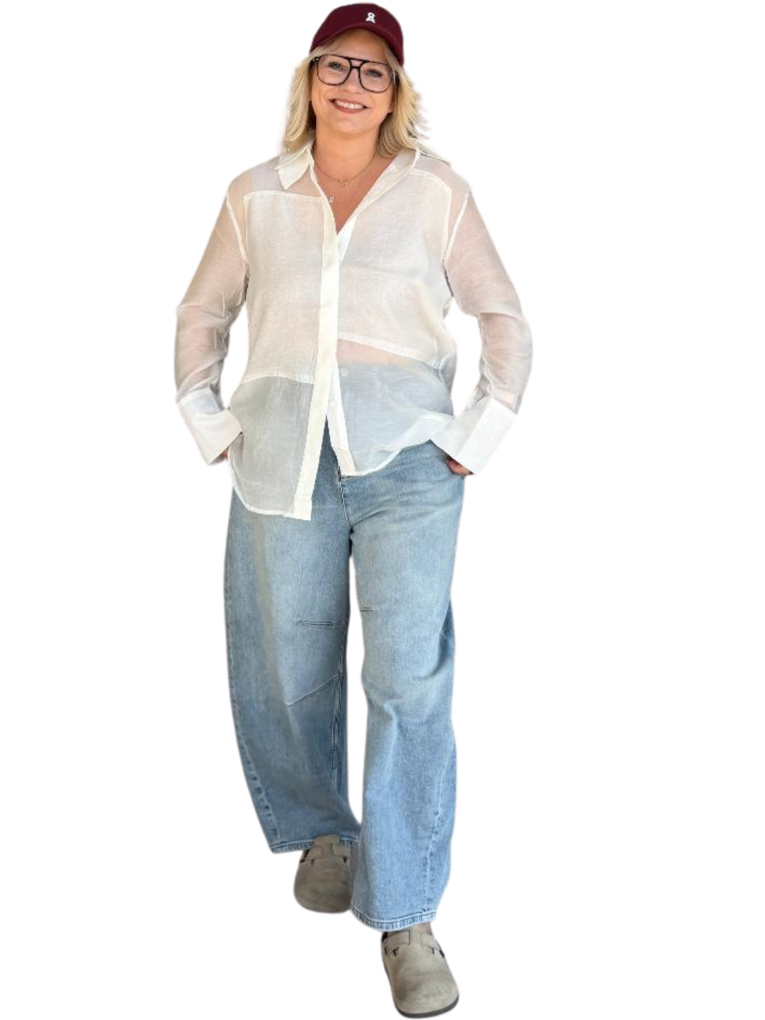 Outfit 5 Wide Tapered Denim Pants – Bild 1